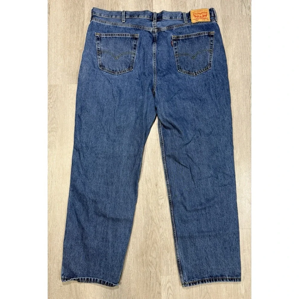 Levis 550 Relaxed Fit Jeans Men Size 42x32 Straight Leg Medium Wash Denim Casual